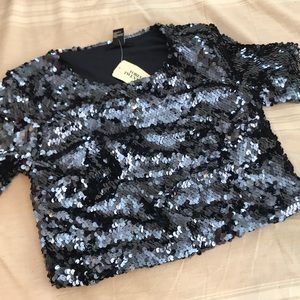 Sequins crop top